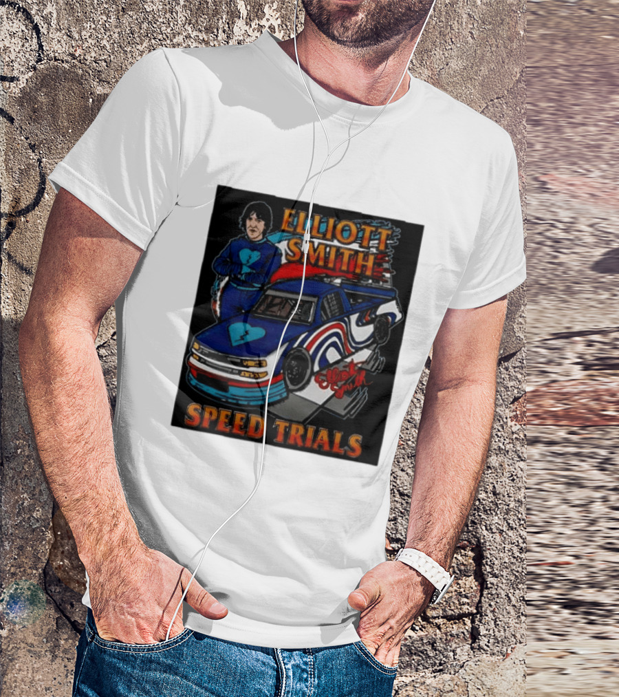 Elliott Smith Speed Trials Racing Car T-Shirt