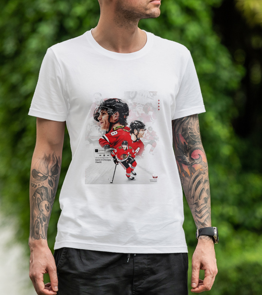 Patrick Kane Chicago Blackhawks Back Where It All Began End Of Beginning 88 T-Shirt