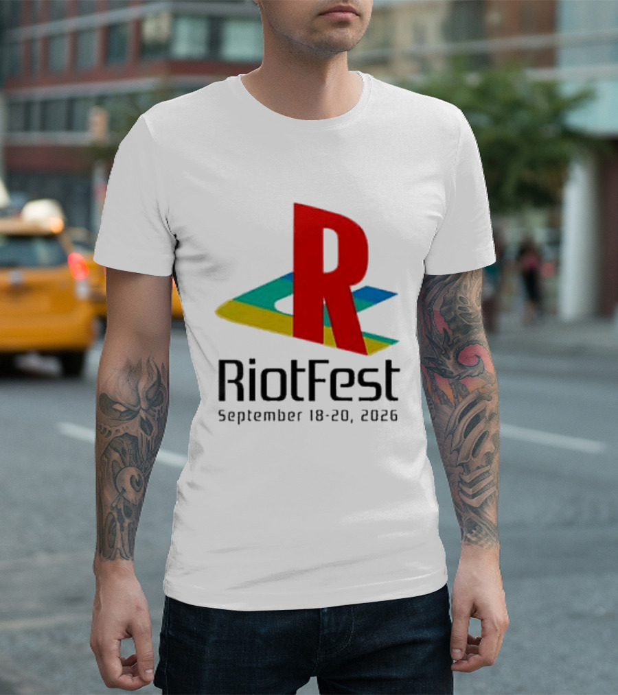 Riot Fest 2026 September 18 20 Colorful R T-Shirt