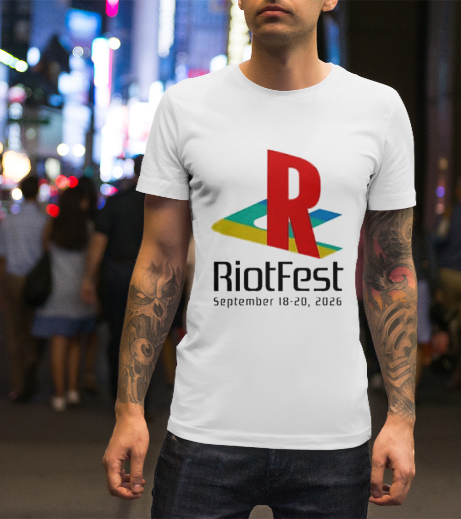 Riot Fest 2026 September 18 20 Colorful R T-Shirt