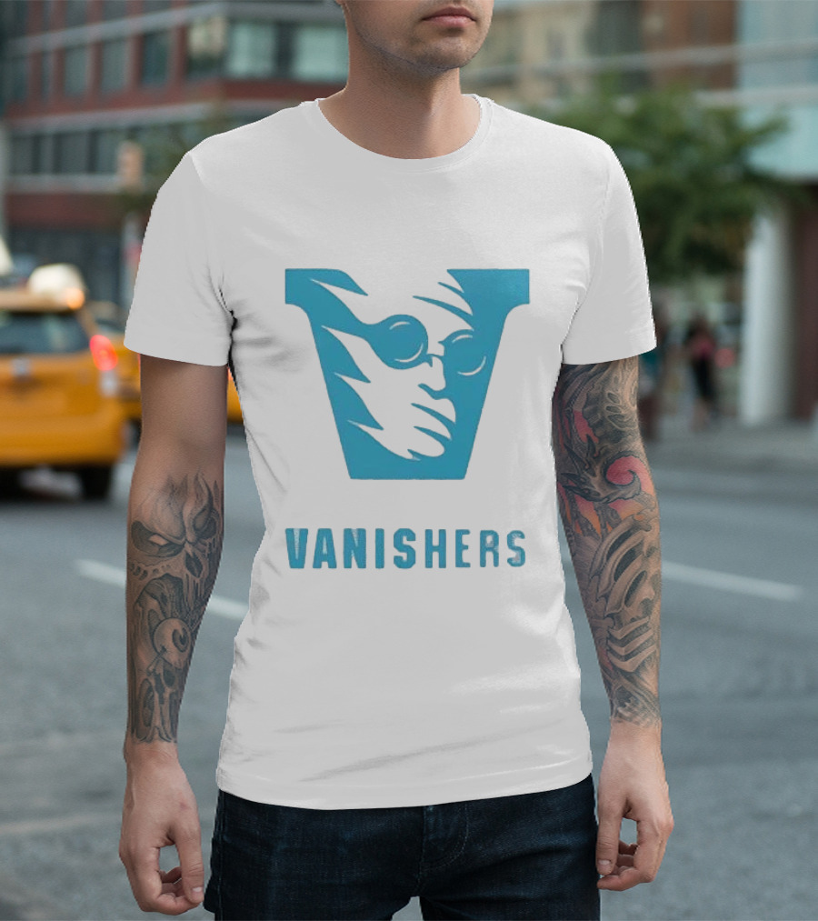 Sussex Vanishers Ghostly Specter Team Vanishers Blue T-Shirt