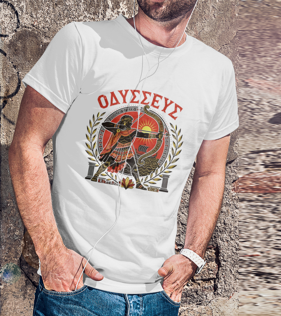 Odysseus Bow Greek Mythology Warrior Archery 2026 T-Shirt