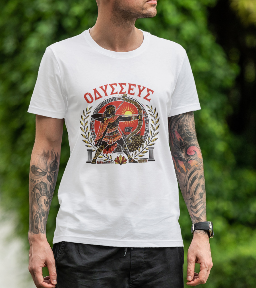 Odysseus Bow Greek Mythology Warrior Archery 2026 T-Shirt