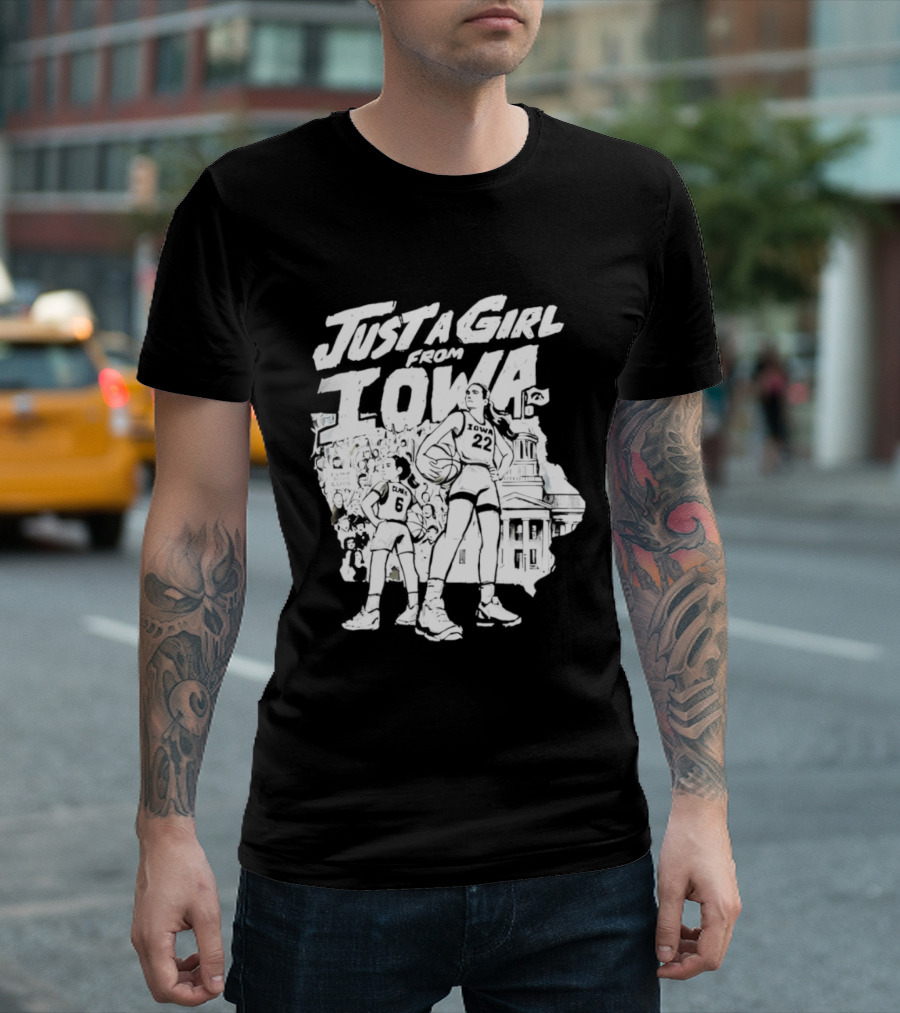 Caitlin Clark Just A Girl From Iowa Hawkeyes T-Shirt