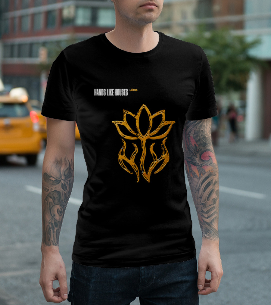 Hands Like Houses Lotus Symbol Yellow T-Shirt
