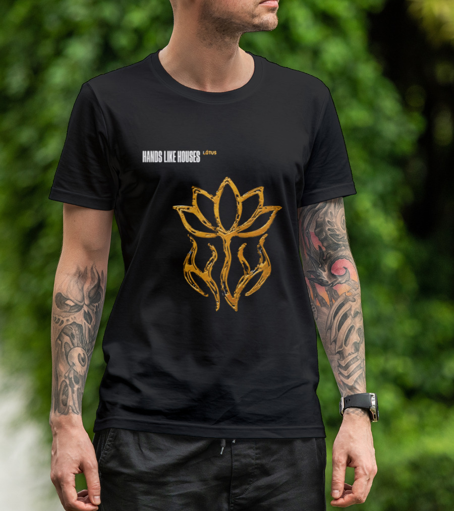 Hands Like Houses Lotus Symbol Yellow T-Shirt