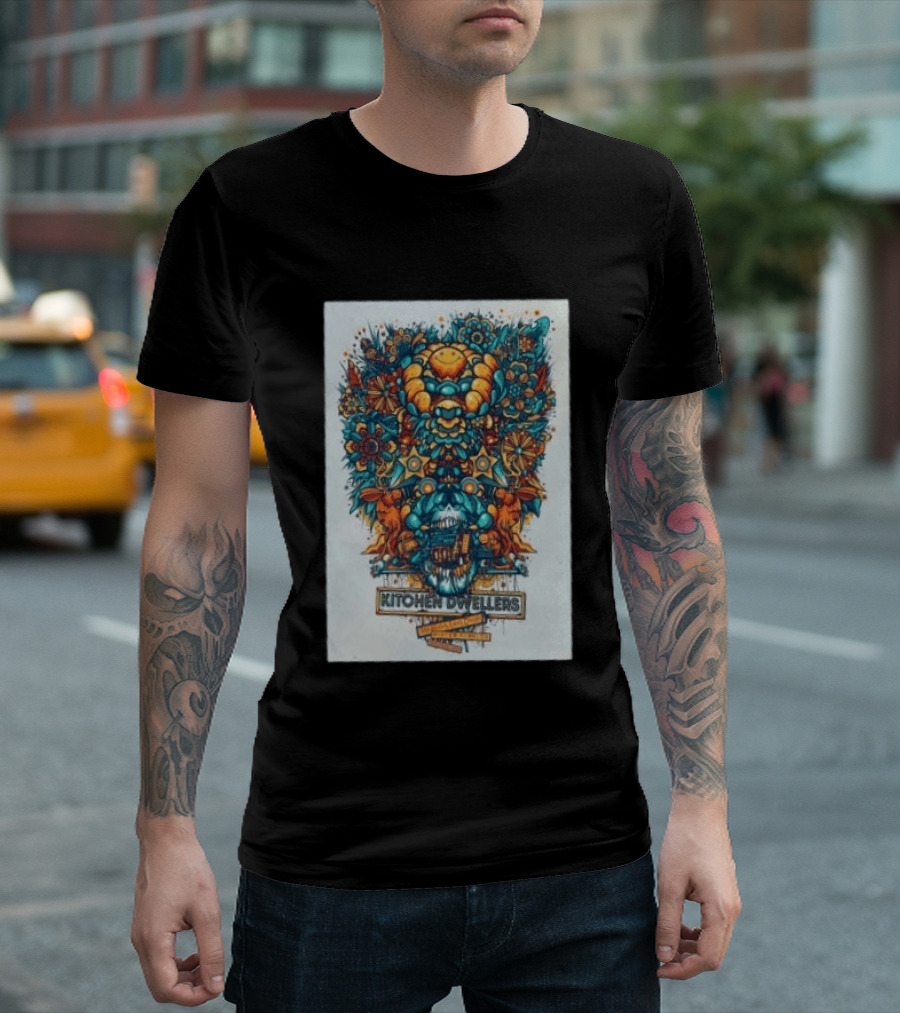 Kitchen Dwellers Winter Park CO July 24 25 2026 Tour Psychedelic Floral T-Shirt