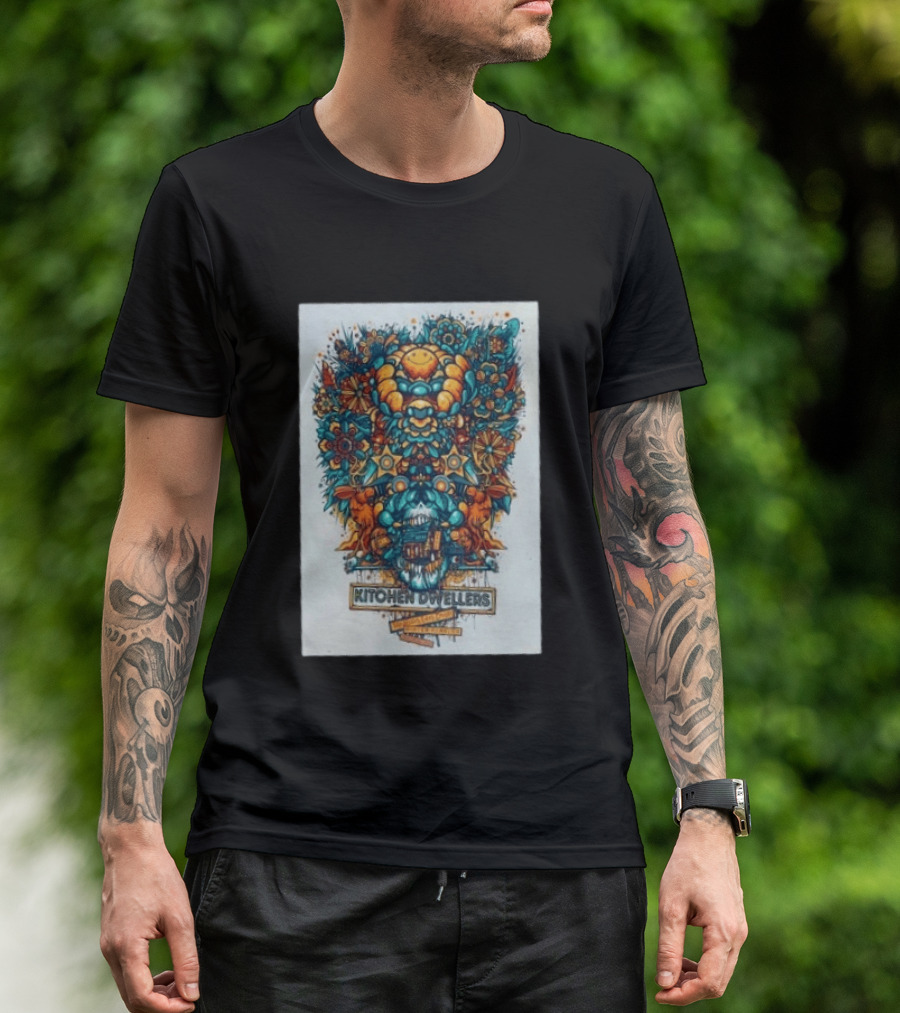 Kitchen Dwellers Winter Park CO July 24 25 2026 Tour Psychedelic Floral T-Shirt
