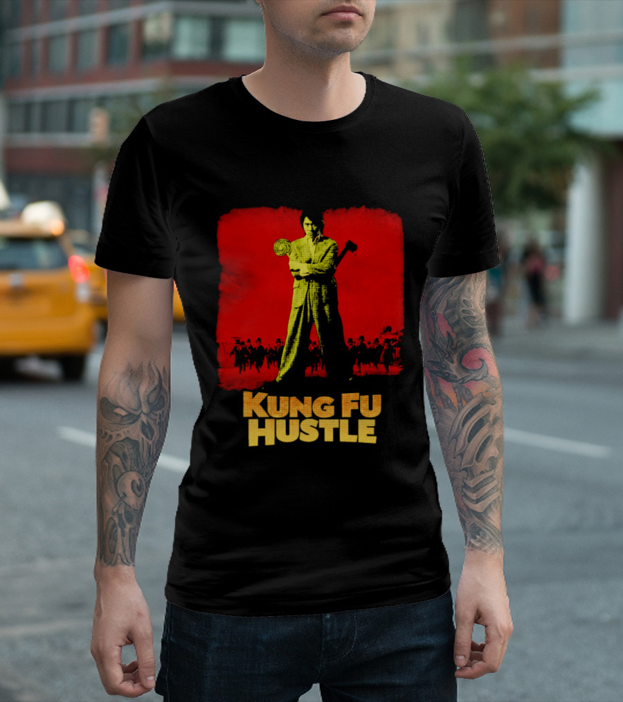 Kung Fu Hustle Axe Lollipop Scene Red T-Shirt