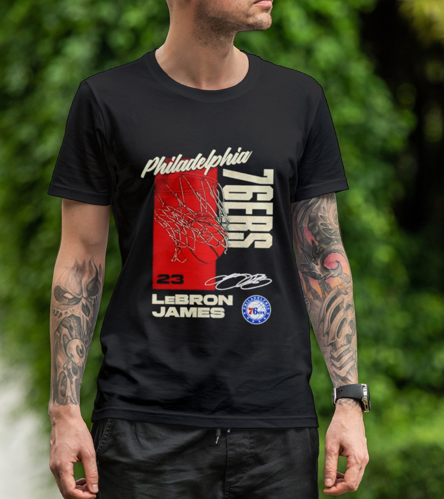 LeBron James 23 Philadelphia 76ers Basketball T-Shirt