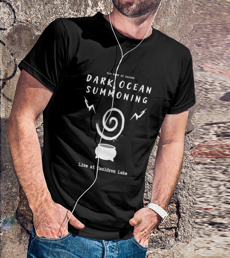 Old Gods Of Asgard Dark Ocean Summoning Live At Cauldron Lake T-Shirt