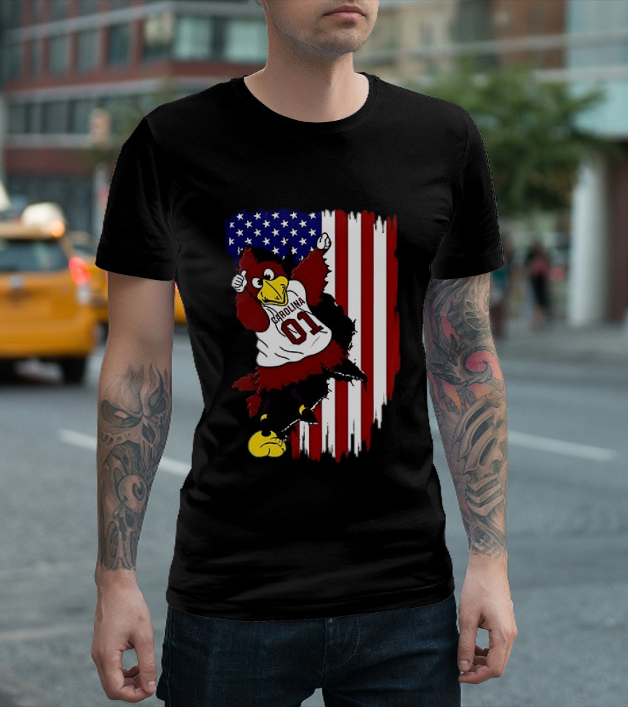South Carolina Gamecocks Carolina 01 USA Flag We The People T-Shirt