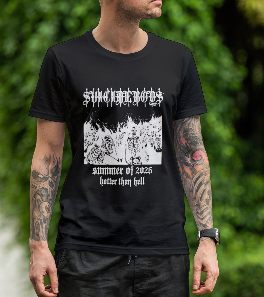 Suicideboys Summer Of 2026 Hotter Than Hell Skeletons T-Shirt