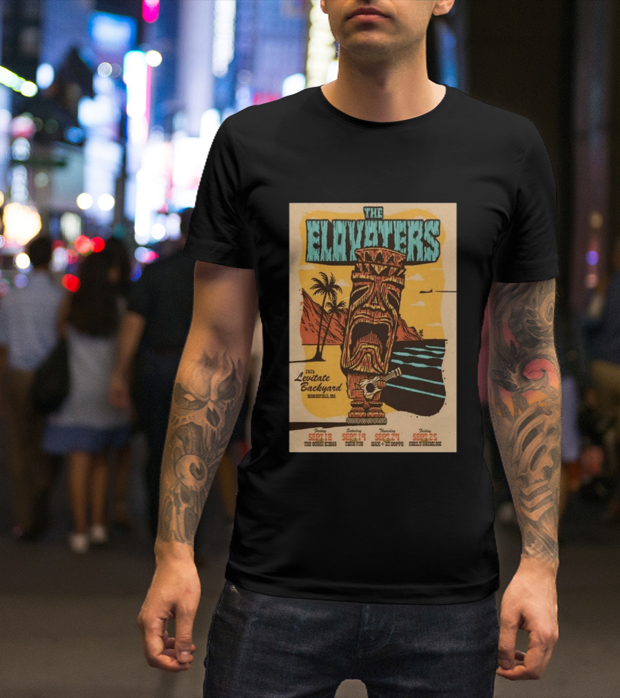 The Elovaters 2026 Levitate Backyard Marshfield MA Event With The Guess Who Max DJ Boppa Emily Rose Sept 18 25 T-Shirt