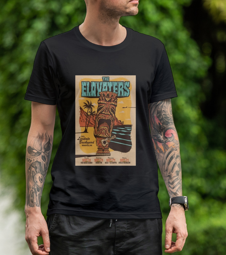 The Elovaters 2026 Levitate Backyard Marshfield MA Event With The Guess Who Max DJ Boppa Emily Rose Sept 18 25 T-Shirt