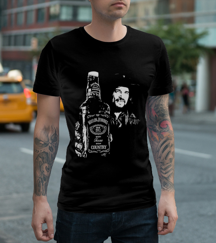 Waylon Jennings Old No 8 Brand Texas Country T-Shirt