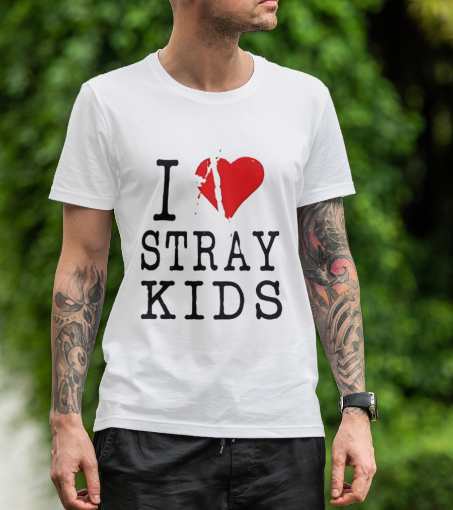 I Love Stray Kids Broken Heart T-Shirt