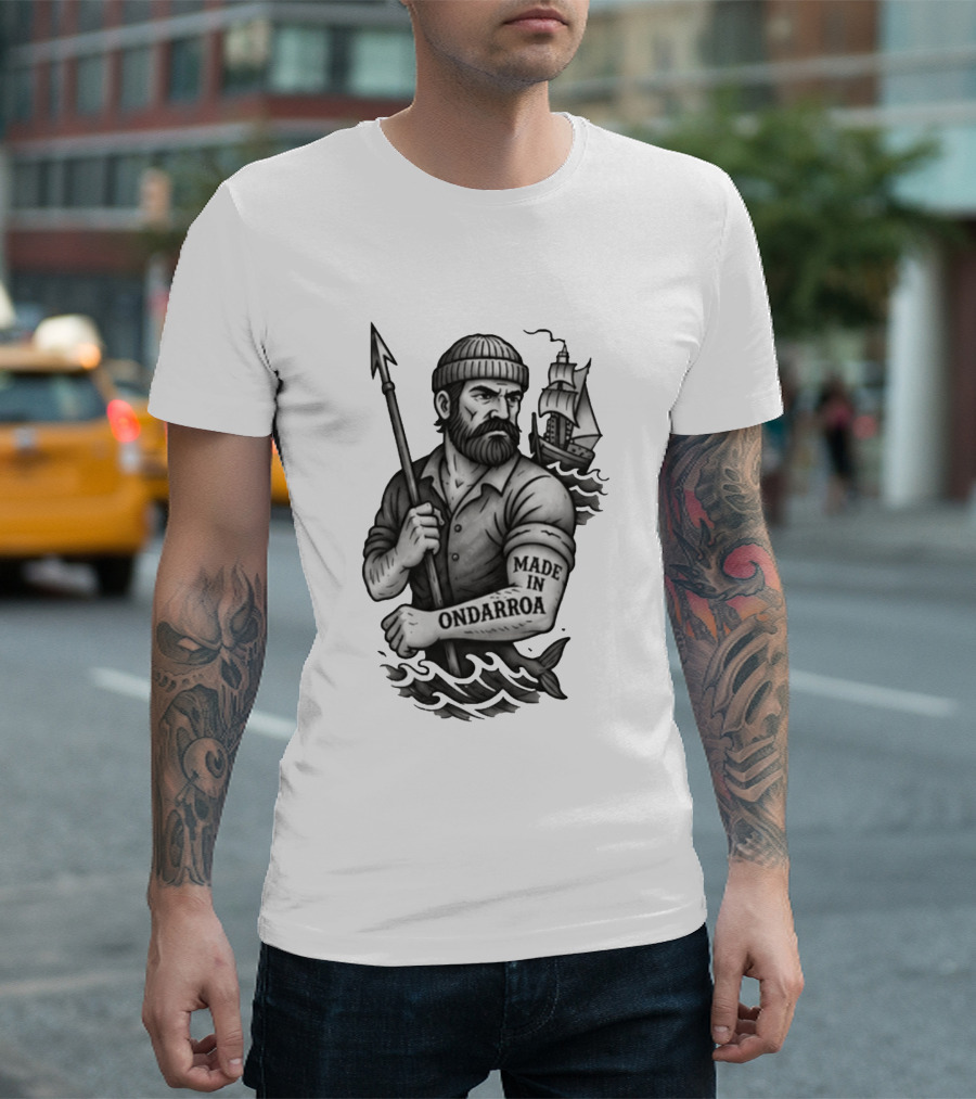 Inigo Martinez Basque Planet Made In Ondarroa Sailor And Ship T-Shirt