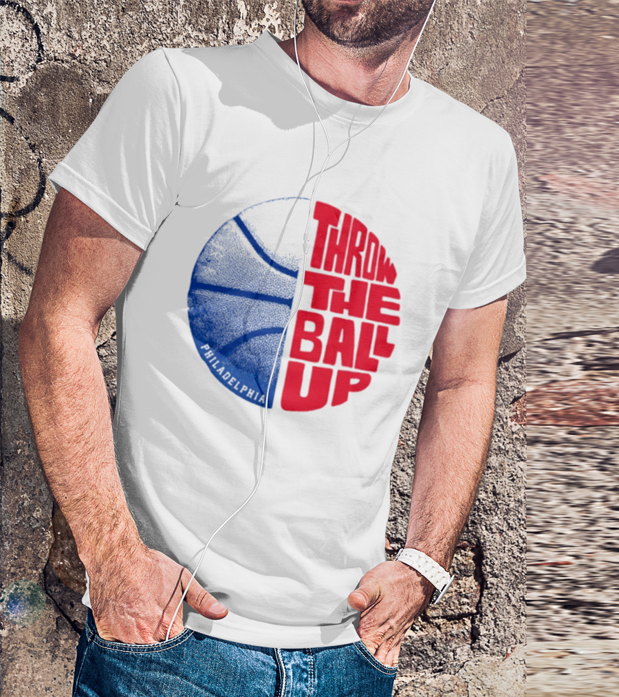 LeBron James Philadelphia 76ers Throw The Ball Up Basketball T-Shirt