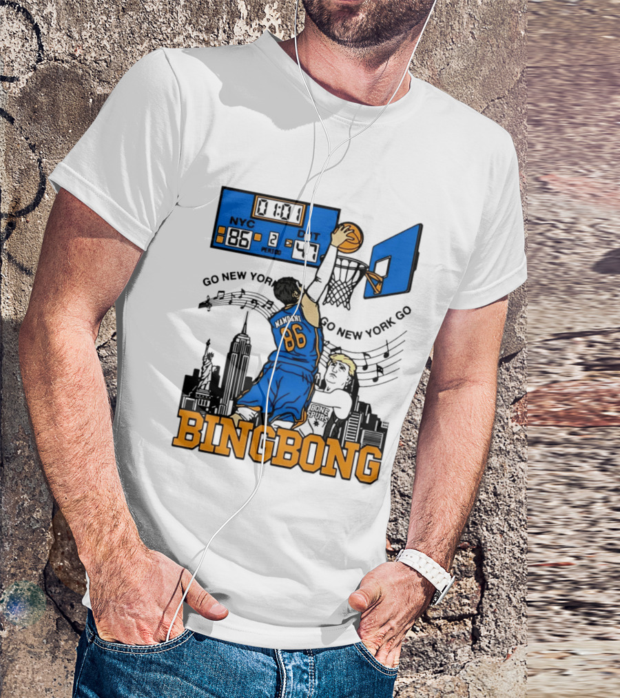 Mamdani 86 NYC DJT Go New York Basketball Bing Bong Epstein Files T-Shirt