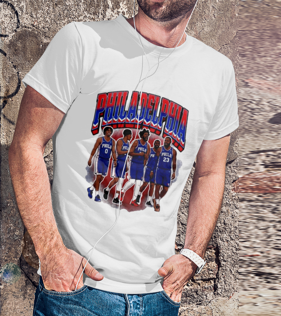 Philadelphia Basketball Starting 5 PHILA 23 0 T-Shirt