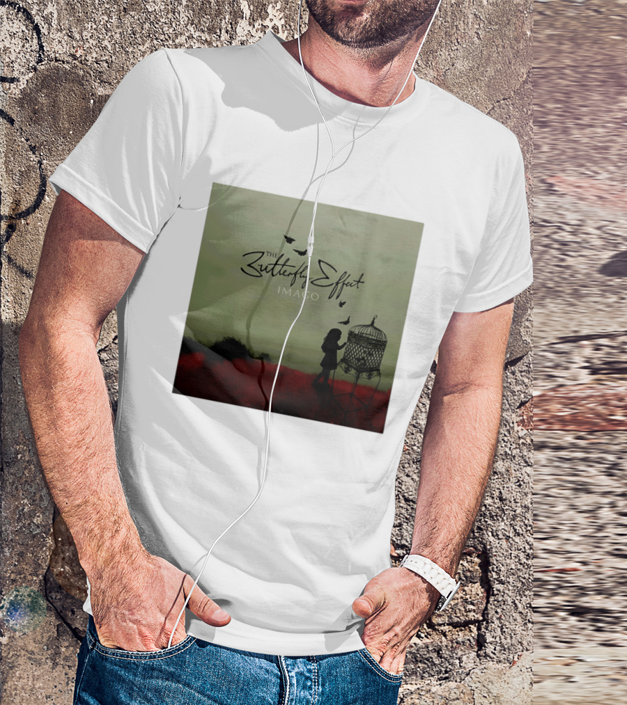 The Butterfly Effect IMAGO Silhouette With Birdcage And Butterflies T-Shirt