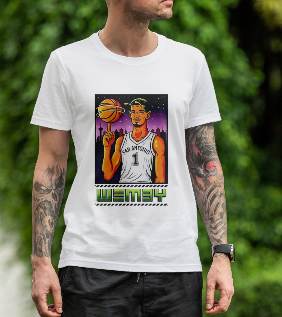 Wemby No 1 San Antonio Basketball Alien T-Shirt