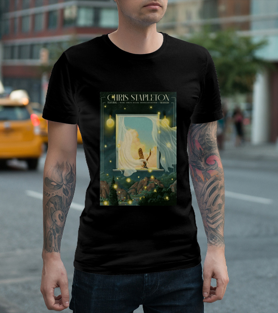 Chris Stapleton Featuring The Gorge George WA July 25 2026 With Special Guest Grace Potter The Honchos T-Shirt
