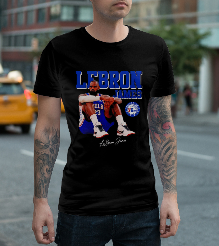 Lebron James 23 Philadelphia 76ers Basketball Phila 76ers 2026 T-Shirt
