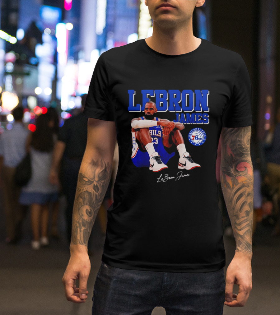 Lebron James 23 Philadelphia 76ers Basketball Phila 76ers 2026 T-Shirt