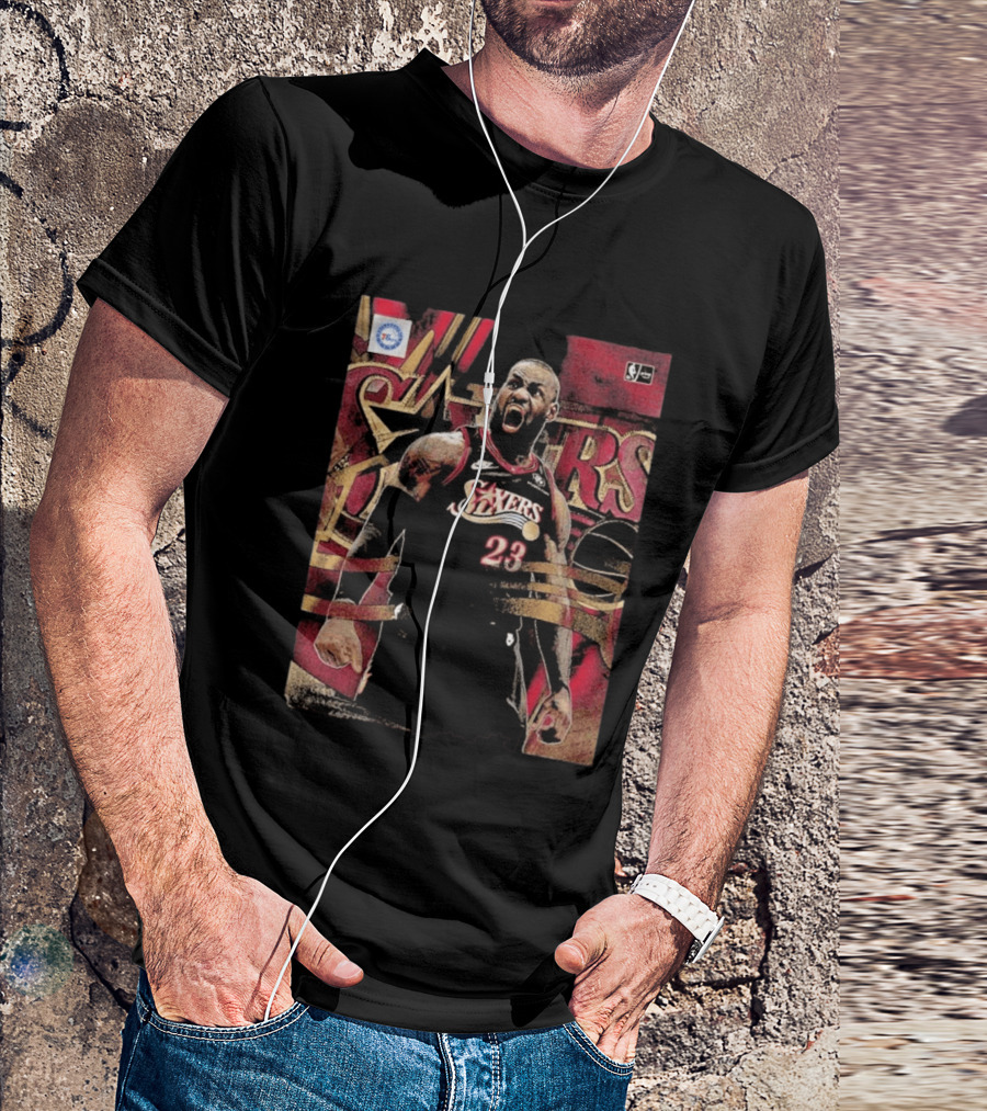 Lebron James Joins Philadelphia 76ers Number 23 NBA Team Jersey T-Shirt