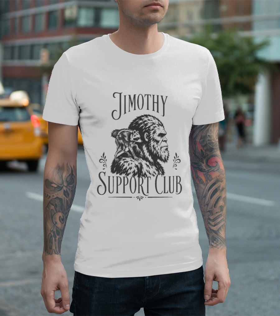 Jimothy Raccoon Bigfoot Support Club T-Shirt