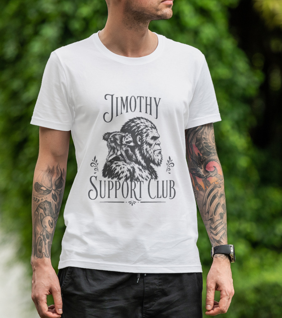 Jimothy Raccoon Bigfoot Support Club T-Shirt