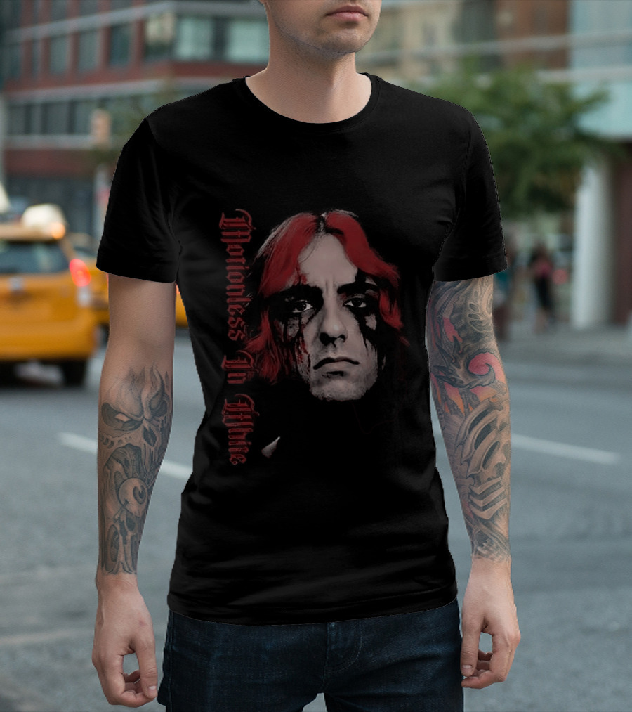 Motionless In White Vinny Decades Black Metal Face Paint Red Hair T-Shirt
