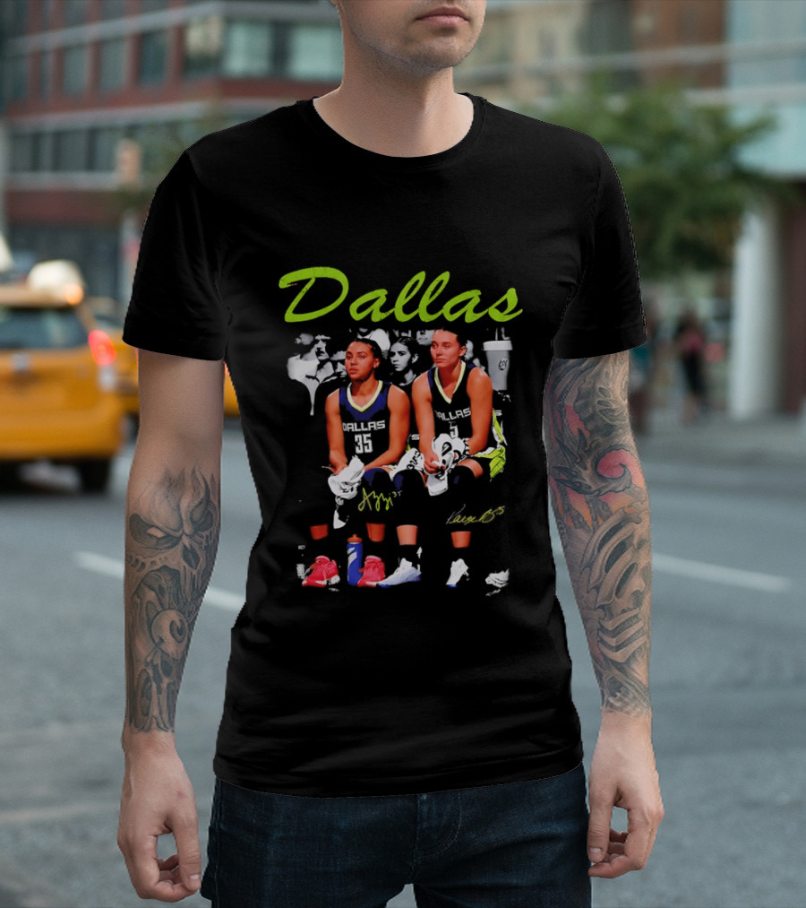 Dallas Azzi Fudd Paige Bueckers Signatures 2026 Game Day T-Shirt