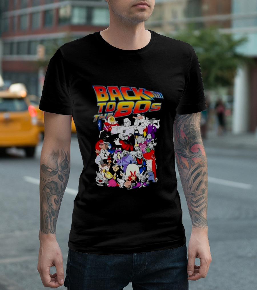Back To The 80s Various Cartoon Villains Retro Nostalgia T-Shirt