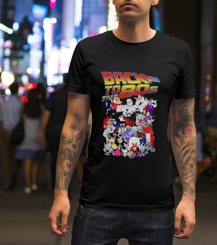 Back To The 80s Various Cartoon Villains Retro Nostalgia T-Shirt