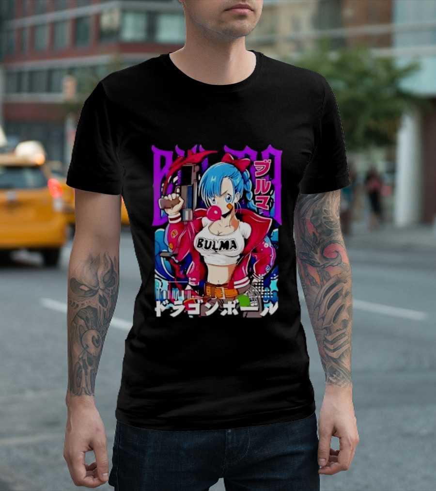 Bulma Dragon Ball Bulma Anime Manga Character Japan Kanji Street T-Shirt