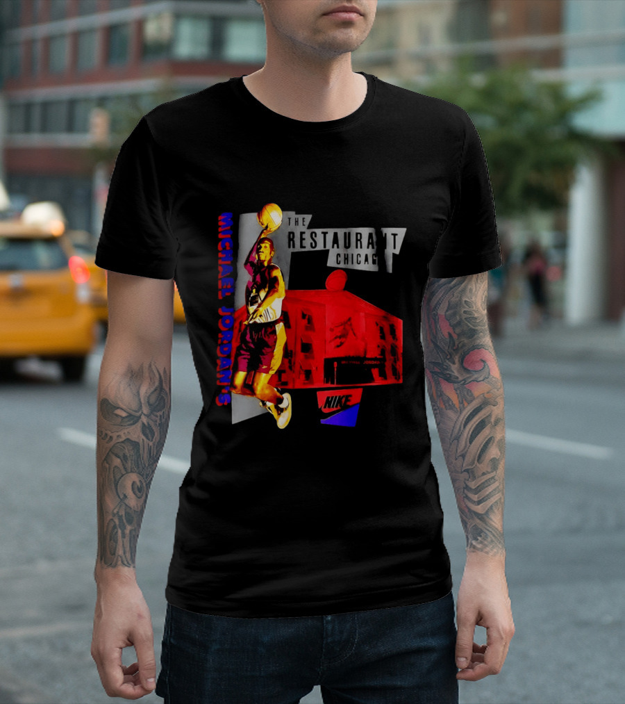 Michael Jordan's Restaurant Chicago Nike Basketball T-Shirt