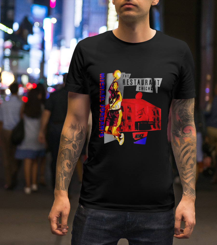 Michael Jordan's Restaurant Chicago Nike Basketball T-Shirt