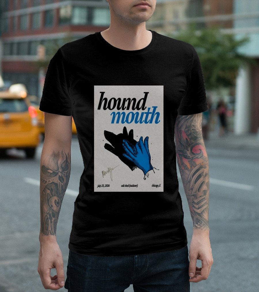 Hound Mouth July 25 2026 Salt Shed Chicago IL Outdoors T-Shirt