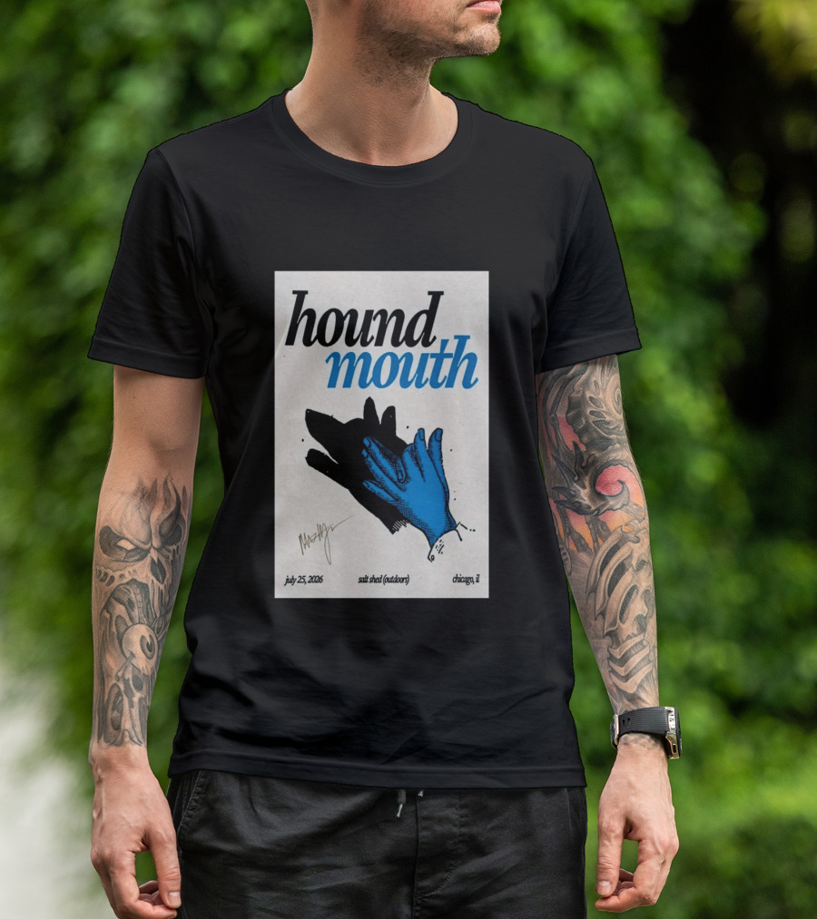 Hound Mouth July 25 2026 Salt Shed Chicago IL Outdoors T-Shirt