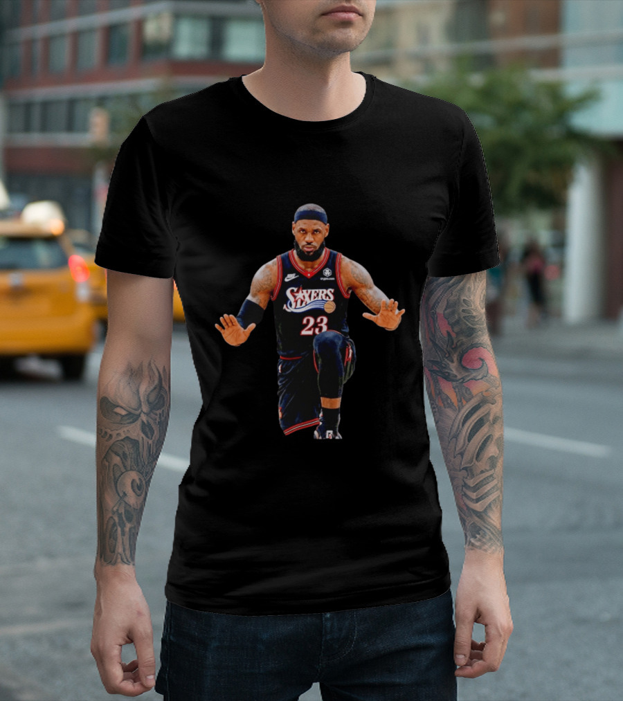 LeBron James 23 Philadelphia 76ers Jersey T-Shirt
