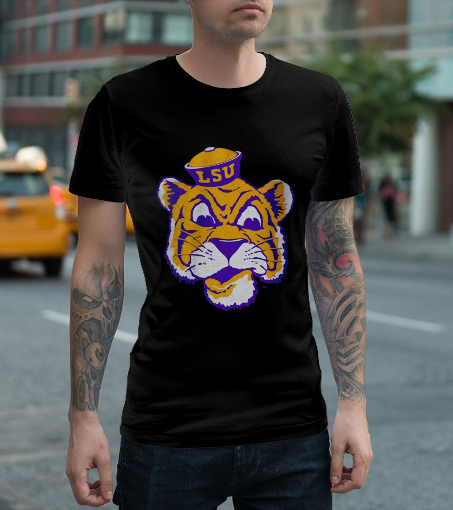 LSU Tigers Big Face 2026 Tiger Head LSU T-Shirt
