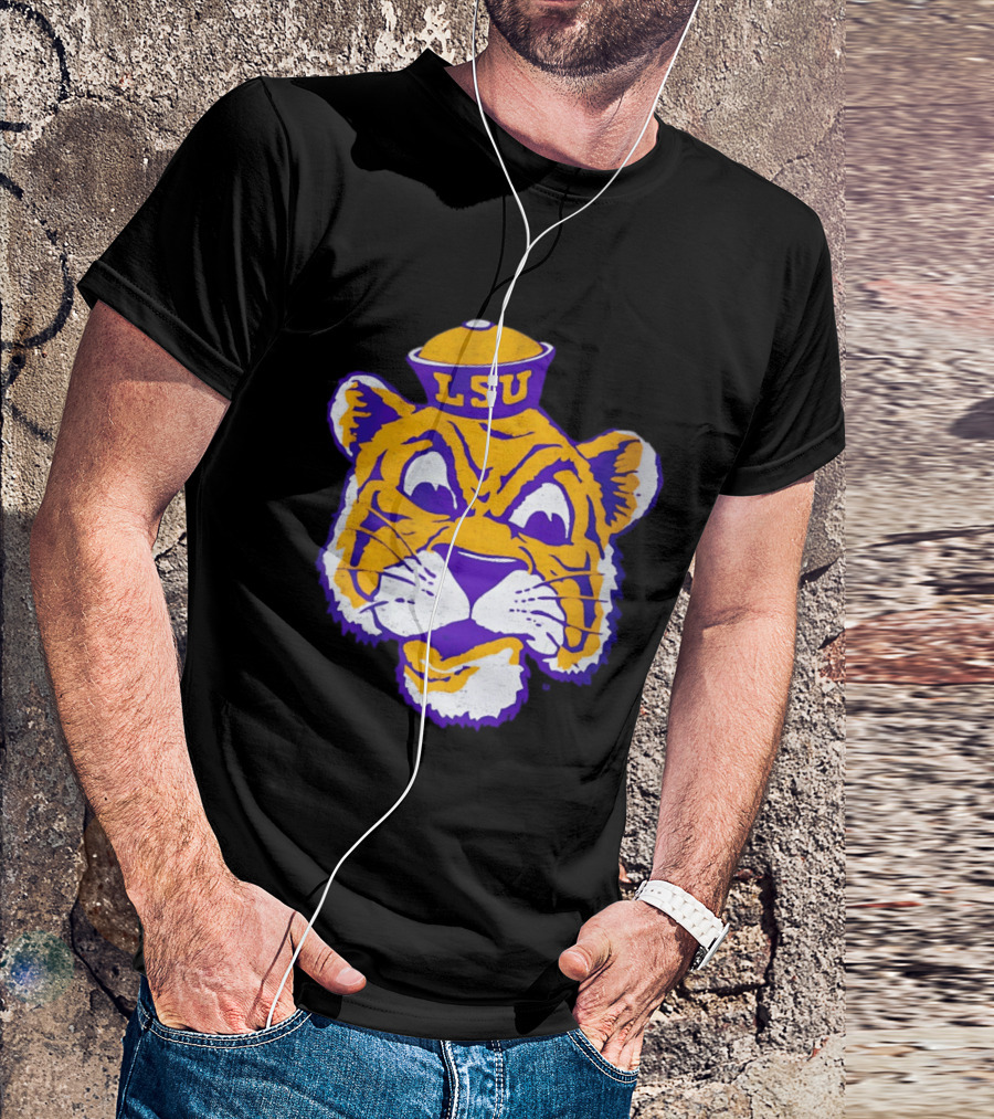 LSU Tigers Big Face 2026 Tiger Head LSU T-Shirt