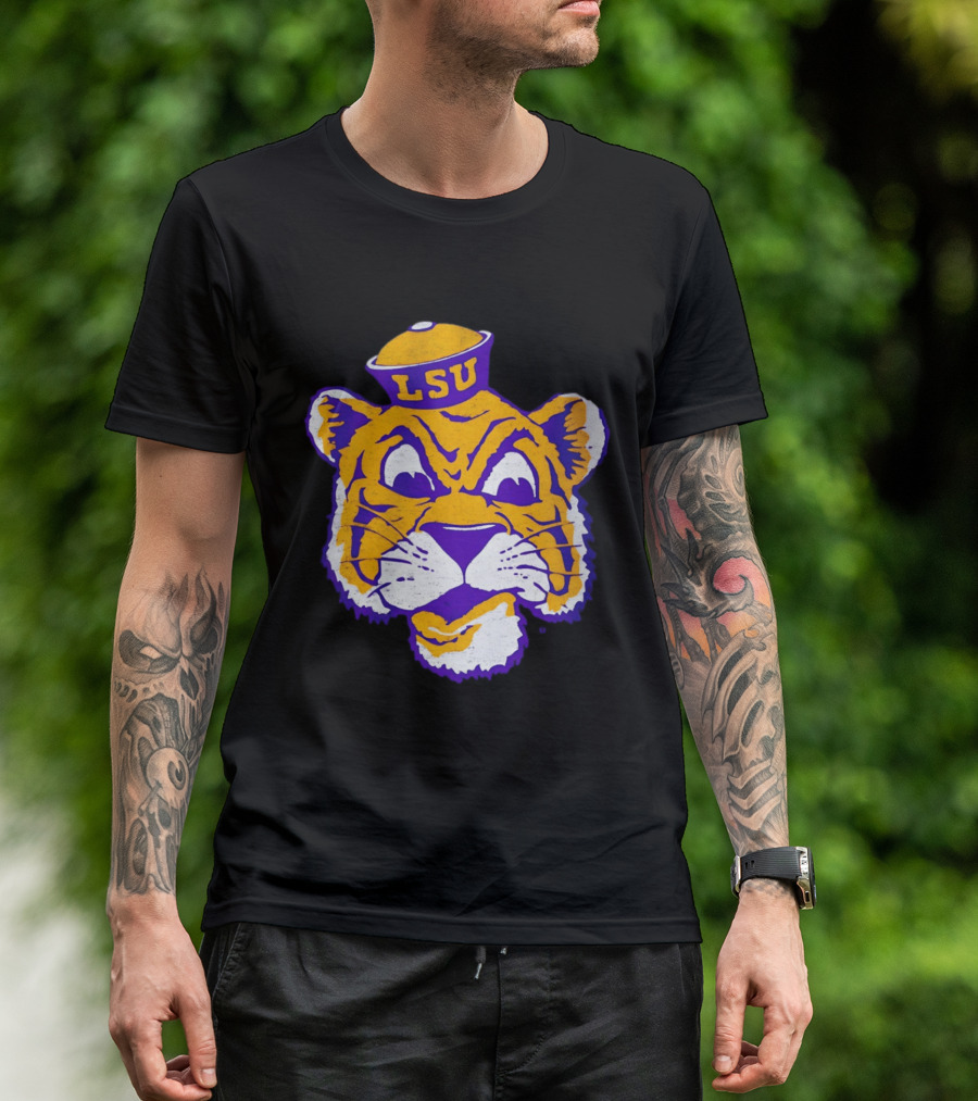 LSU Tigers Big Face 2026 Tiger Head LSU T-Shirt