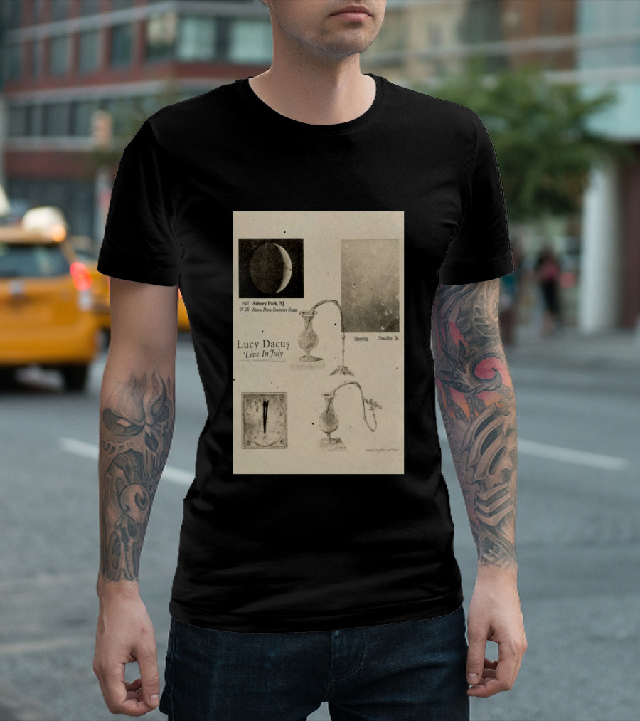 Lucy Dacus Live In July Asbury Park NJ Stone Pony Summer Stage 07 25 Opening Smidley Moon Stage T-Shirt