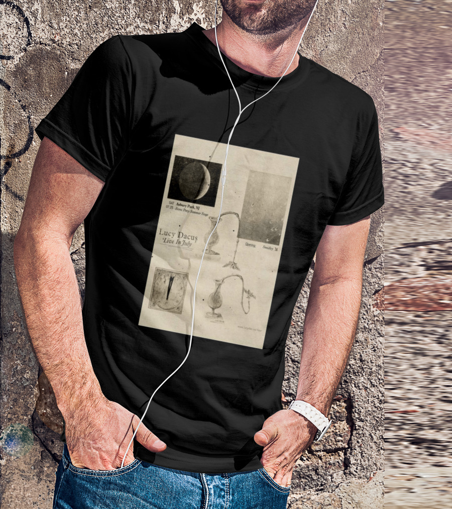 Lucy Dacus Live In July Asbury Park NJ Stone Pony Summer Stage 07 25 Opening Smidley Moon Stage T-Shirt