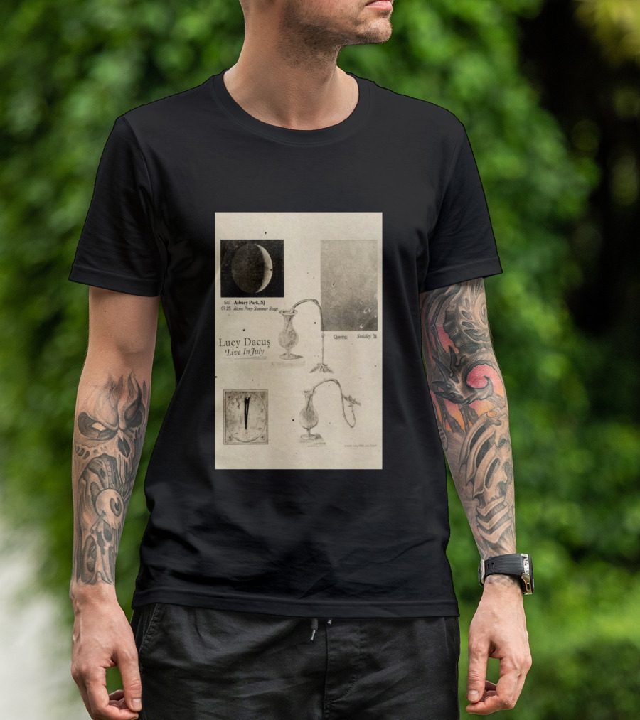 Lucy Dacus Live In July Asbury Park NJ Stone Pony Summer Stage 07 25 Opening Smidley Moon Stage T-Shirt
