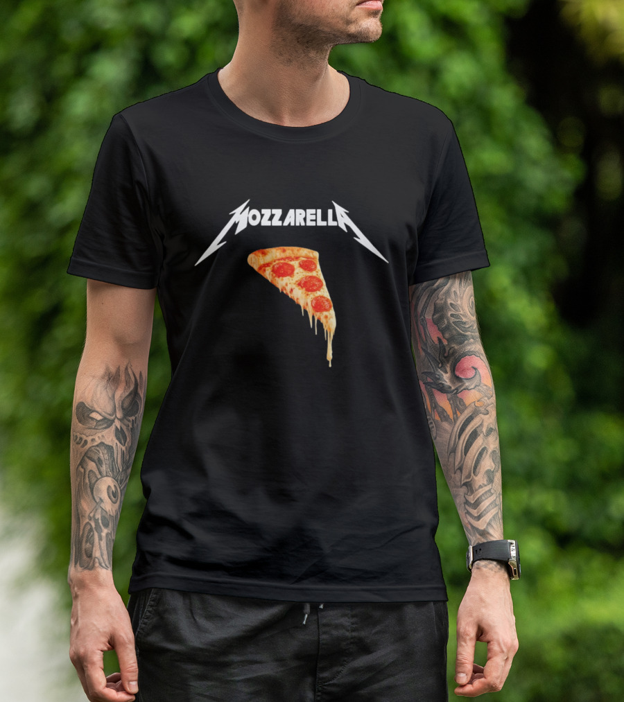 Mozzarella Pizza Slice With Cheese And Pepperoni T-Shirt